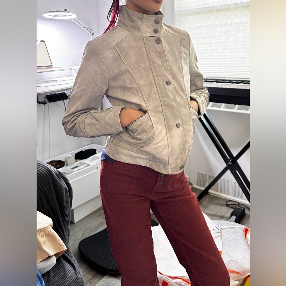 Kids’ Distressed Faux Leather Jacket